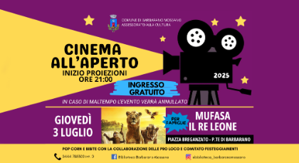 🎬 Cinema sotto le stelle 🌟 🎬 Cinema sotto le stelle 🌟