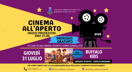 🎬 Cinema sotto le stelle 🌟 🎬 Cinema sotto le stelle 🌟