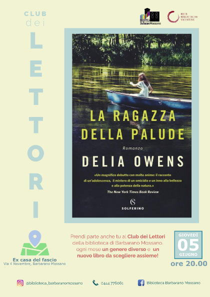 📚 Club dei Lettori – “La ragazza della palude” di Delia Owens 📚 Club dei Lettori – “La ragazza della palude” di Delia Owens
