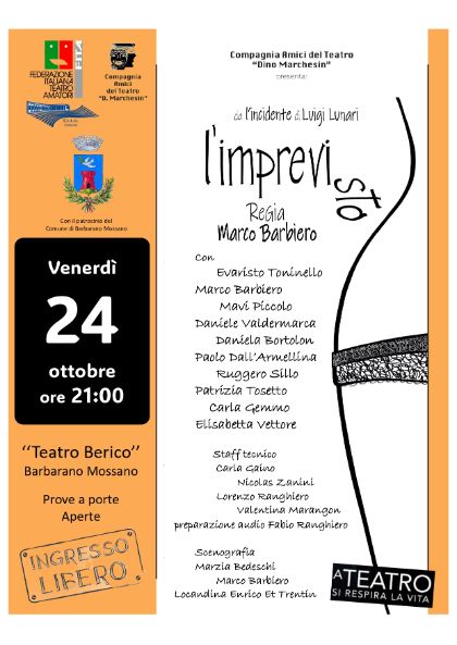 🎭 SPETTACOLO TEATRALE “L’IMPREVISTO” 🎭 SPETTACOLO TEATRALE “L’IMPREVISTO”