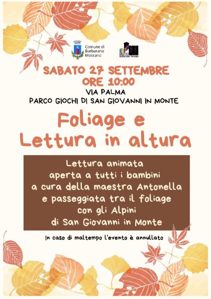 📖 Lettura in altura 🍂 📖 Lettura in altura 🍂