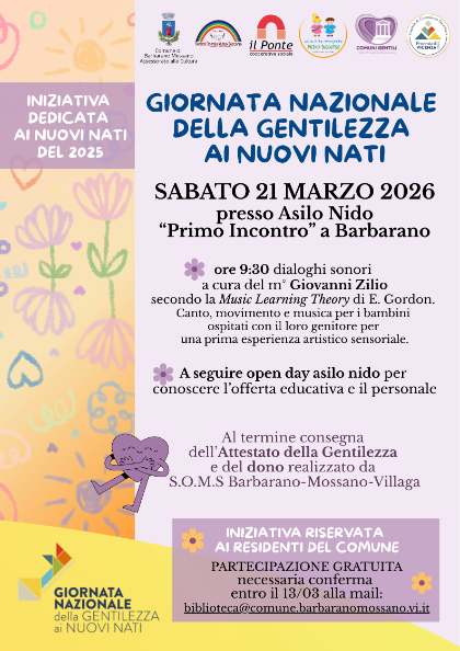 𝐆𝐢𝐨𝐫𝐧𝐚𝐭𝐚 𝐧𝐚𝐳𝐢𝐨𝐧𝐚𝐥𝐞 𝐝𝐞𝐥𝐥𝐚 𝐠𝐞𝐧𝐭𝐢𝐥𝐞𝐳𝐳𝐚 𝐚𝐢 𝐧𝐮𝐨𝐯𝐢 𝐧𝐚𝐭𝐢