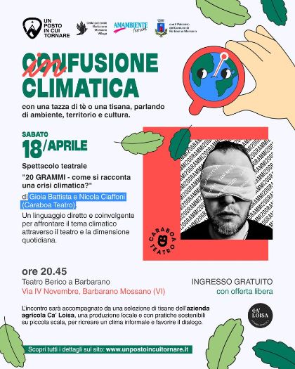 🫖 Infusione Climatica -Spettacolo teatrale “20 grammi” ⚖️