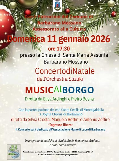 🎄 Concerto di Natale dell’Orchestra Suzuki “Musicalborgo”