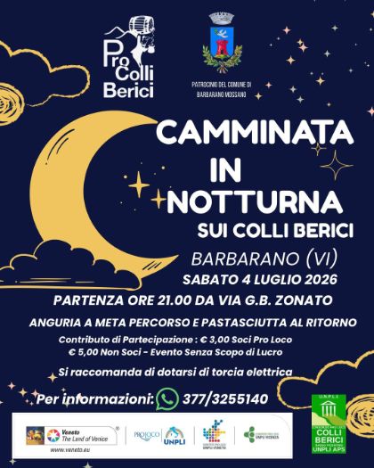 Camminata in notturna sui Colli Berici