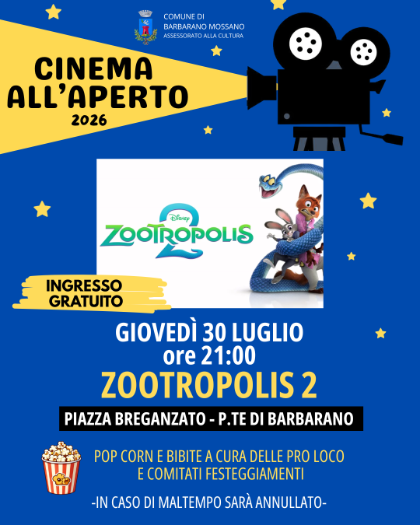 Cinema all'aperto - Zootropolis 2