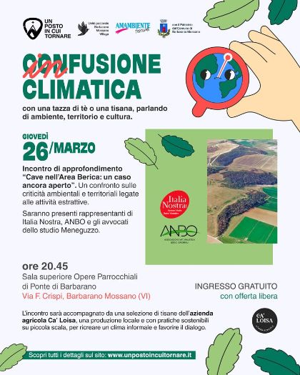 🫖 Infusione Climatica - Cave nell’Area Berica: un caso ancora aperto 🕵️ 