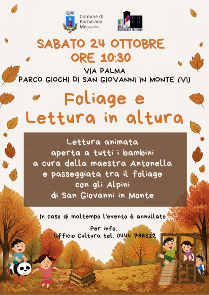Foliage e lettura in altura