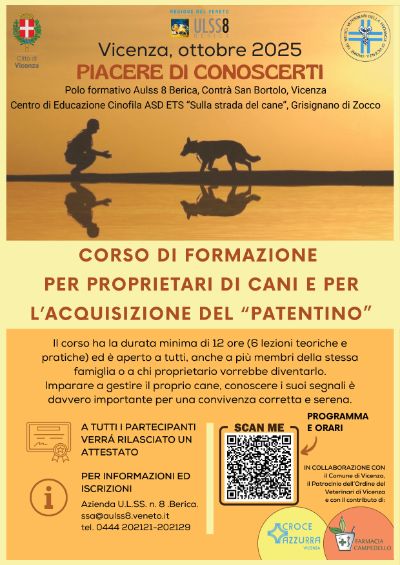 Volantino corso Patentino Cani 2025