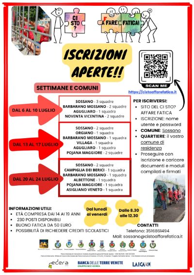 Locandina apertura iscrizioni CI STO