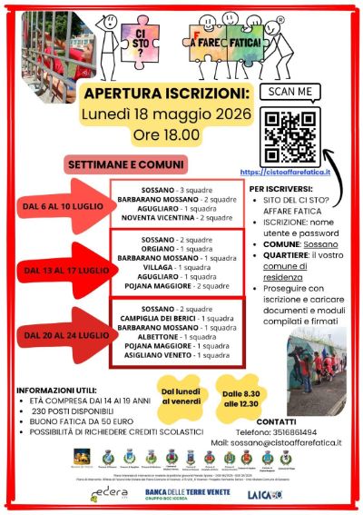 Locandina apertura iscrizioni CI STO