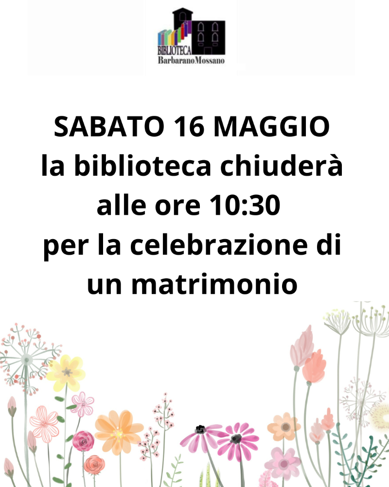 chiusura anticipata 16 maggio