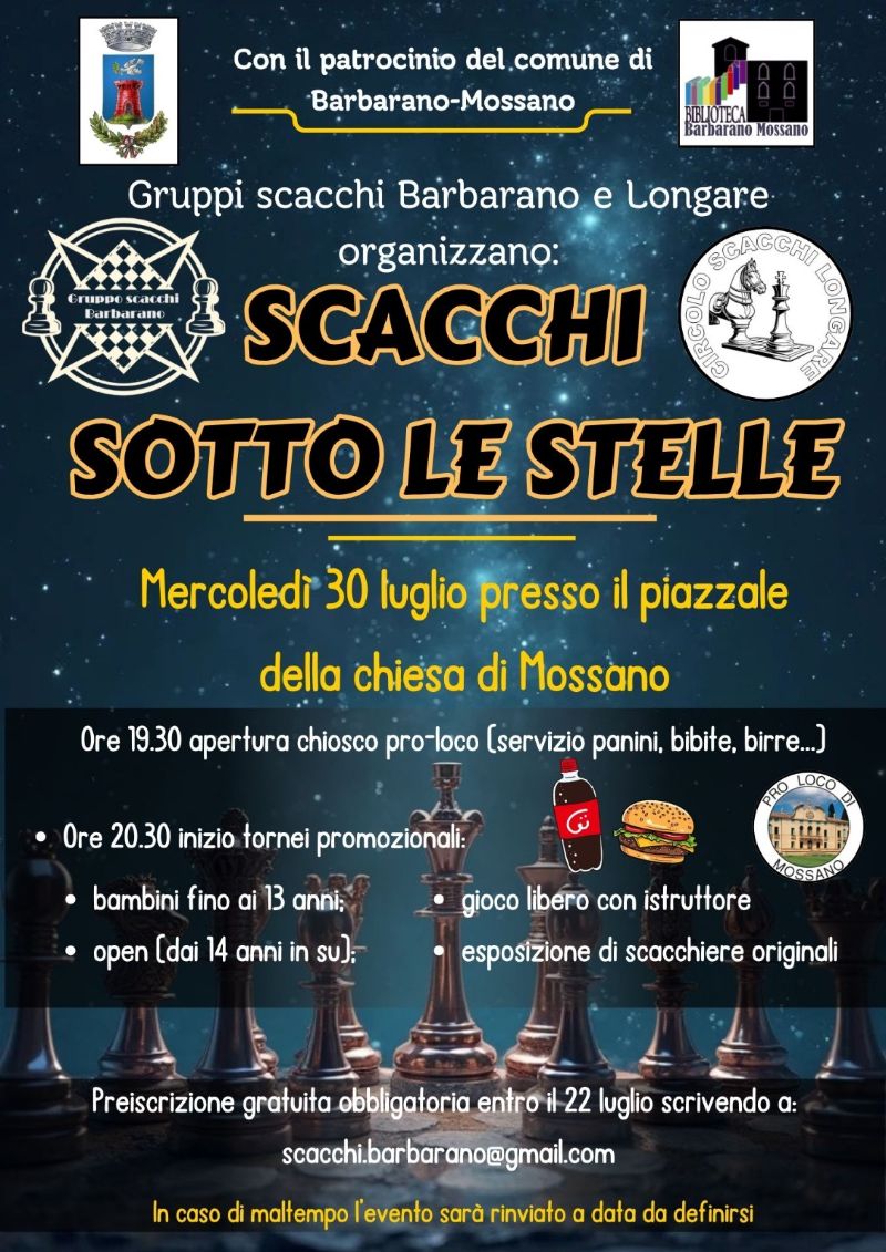 Scacchi sotto le stelle