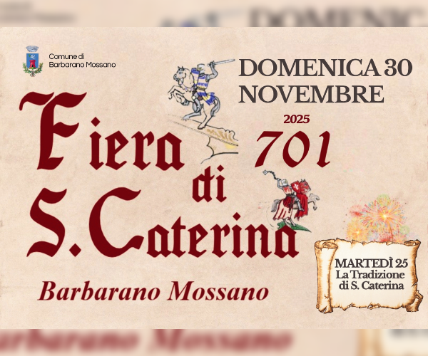 ⚔️ 701° Fiera di Santa Caterina! 🎠