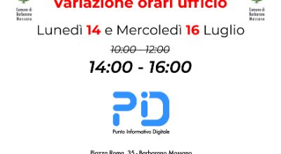 Variazione Orari PID Variazione Orari PID