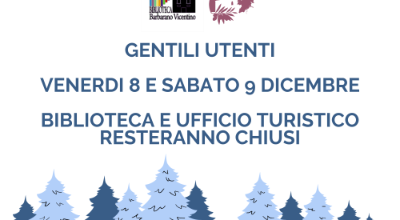 Locandina chiusura Ufficio Turistico e Biblioteca Locandina chiusura Ufficio Turistico e Biblioteca