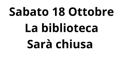 SABATO 18 ottobre SABATO 18 ottobre