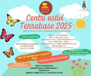 volantino terrabase centri estivi mossano