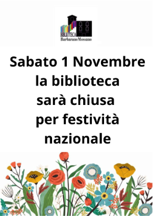 SABATO 1 novembre