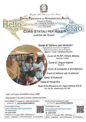 Locandina corsi alfabetizzazione